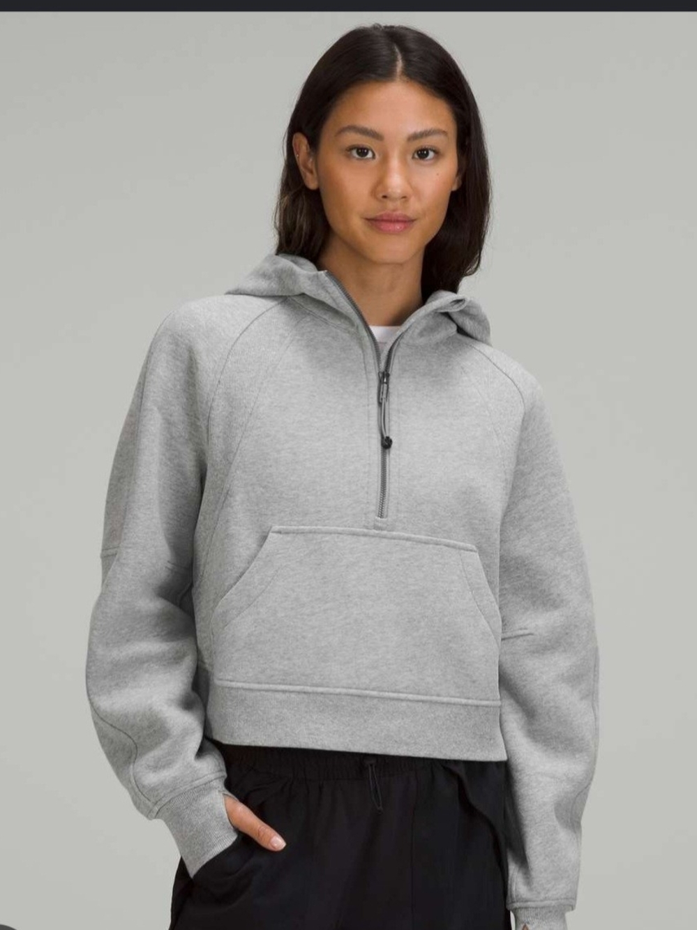 Light Gray Half-Zip Lululemon Scuba